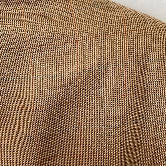 Ralph Lauren Plaid Silk/Wool 2 Button Suit Jacket - Picture 9 of 12